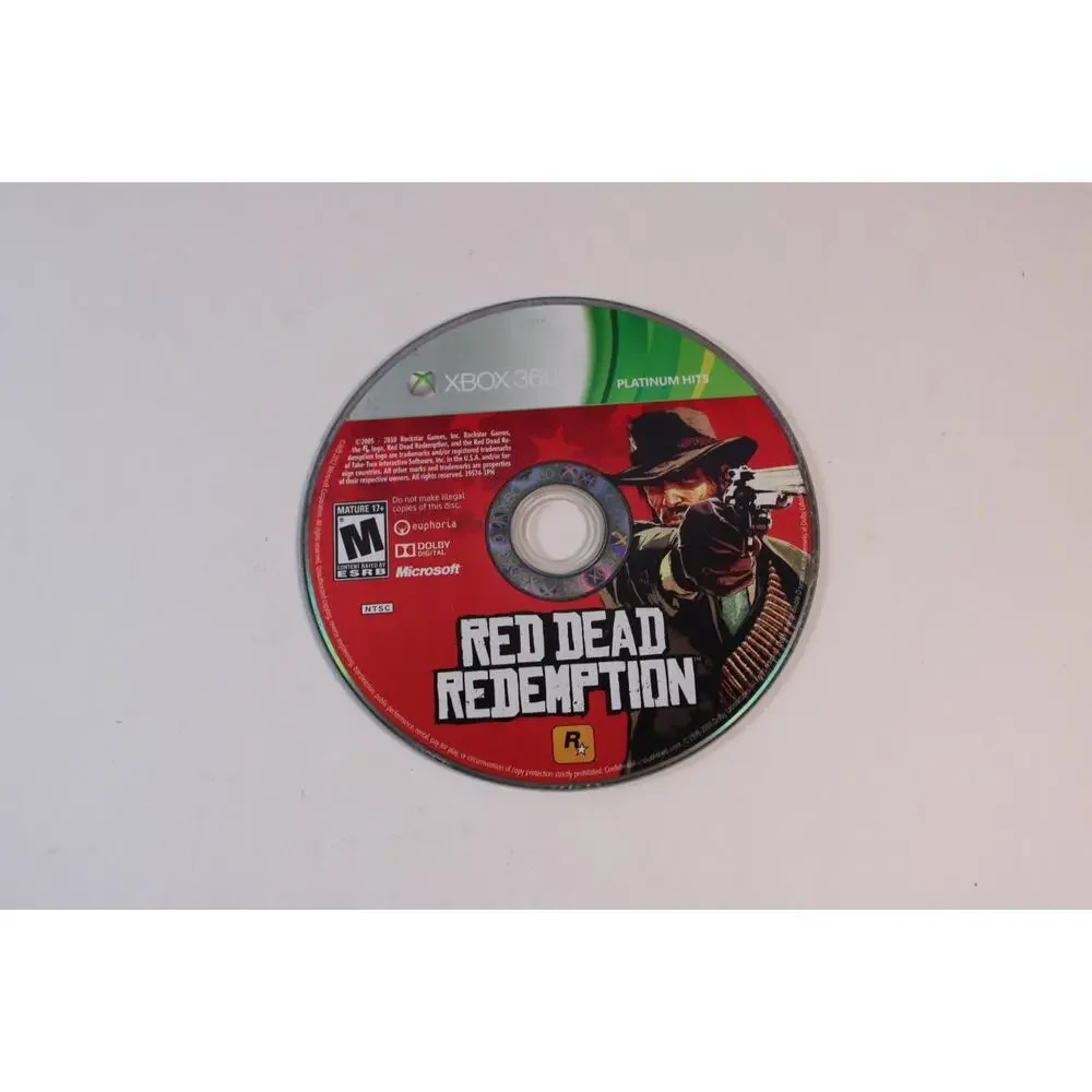 Red Dead Redemption (Microsoft Xbox 360, 2010) Game Disc Only, Tested/Works